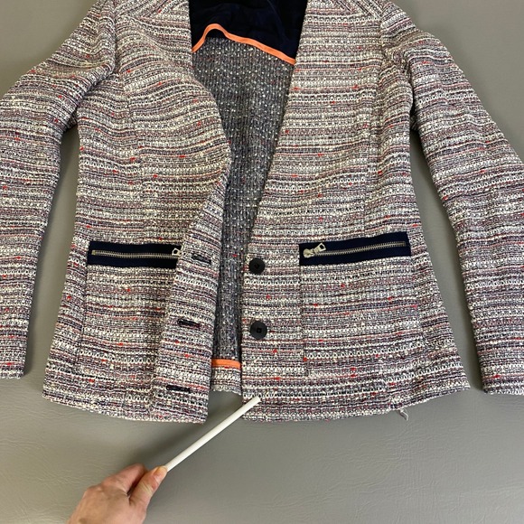 Veronica Beard Tweed Blazer Jacket Size 2 Lilac Multicolor Formal Wear‎ * - Picture 6 of 16